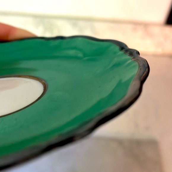 Antique Demitasse Cup & Saucer Hand Painted Made in Germany Antique Makers Mark - Picture 5 of 11